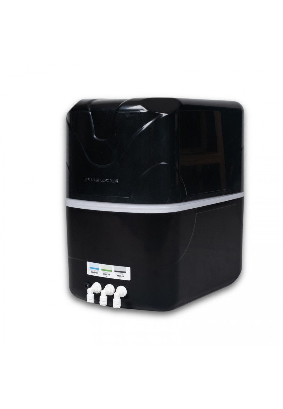 Aqua X Kapalı Kasa Su Arıtma Cihazı Siyah– Pompalı 8L Kapasiteli